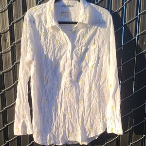 Merona Shirt with Yellow Pineapple Print